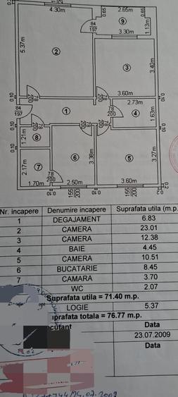Apartament cu 3 camere decomandat, mobilat în Vatra Luminoasă