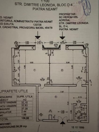 Spațiu comercial, de 106 mp, în Mărăței