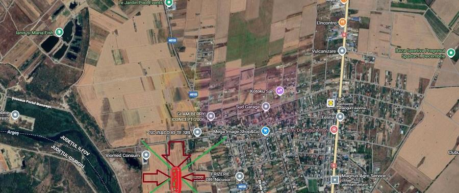 Teren Construcții intravilan de 2250 mp, în 1 Decembrie