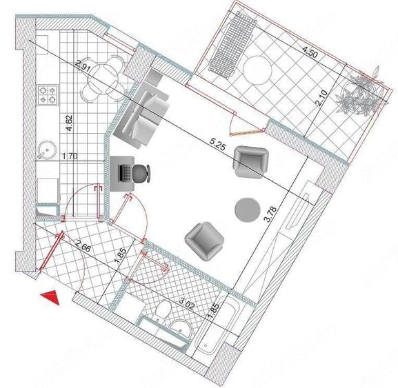 Vand apartament cu 1 camera - 2