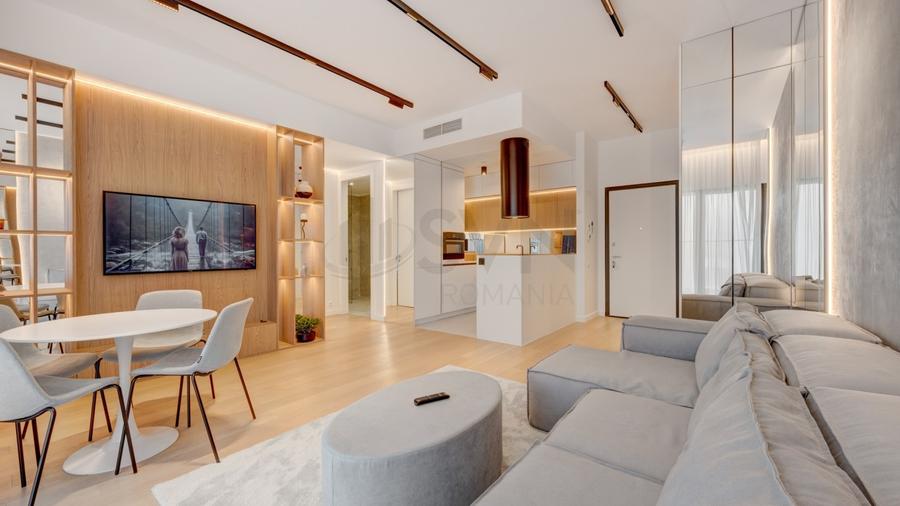 Apartament cu 2 camere semidecomandat, mobilat în Barbu Văcărescu
