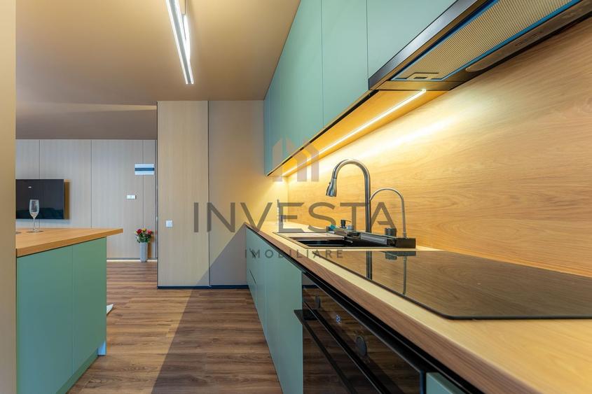 Apartament cu 2 camere semidecomandat, mobilat în Între Lacuri
