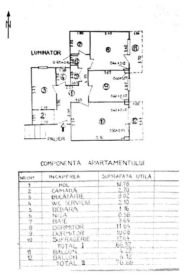 Apartament cu 3 camere decomandat în Drumul Taberei