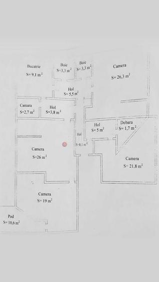 Apartament cu 4 camere decomandat în Blumăna