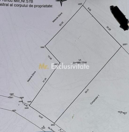 Teren Construcții intravilan de 1666.1199951172 mp, în Prundu