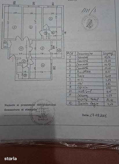 Apartament cu 4 camere decomandat în Militari