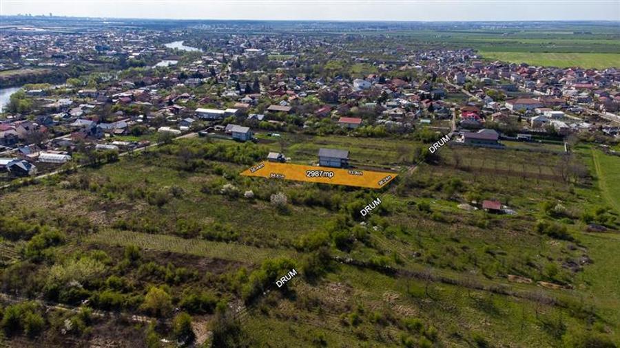 Teren intravilan de 2987 mp, în Ștefăneștii de Jos