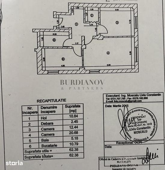 Apartament cu 2 camere - 62mpu - Parter - Loc de parcare - 1 Decembrie - 3