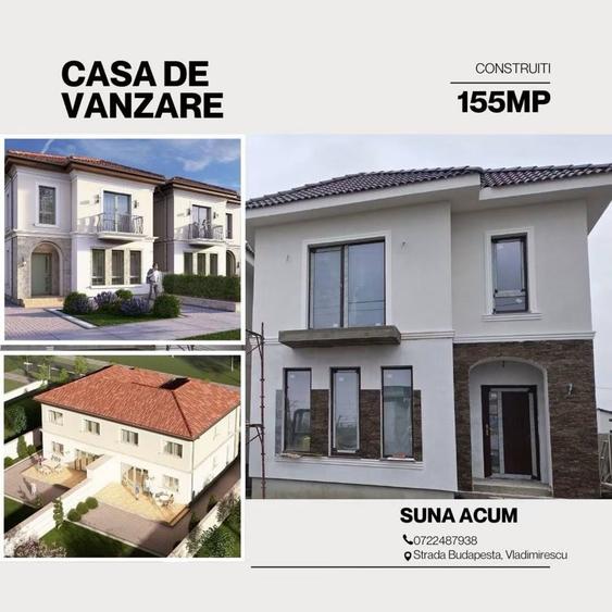 Casă cu 4 camere în Vladimirescu