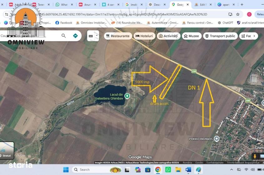 Teren extravilan 5.000 mp | Ghimbav iesire spre Codlea - 1