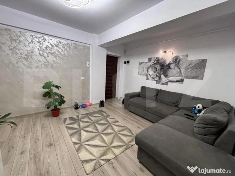 Apartament cu 2 camere semidecomandat, mobilat în Valea Lupului