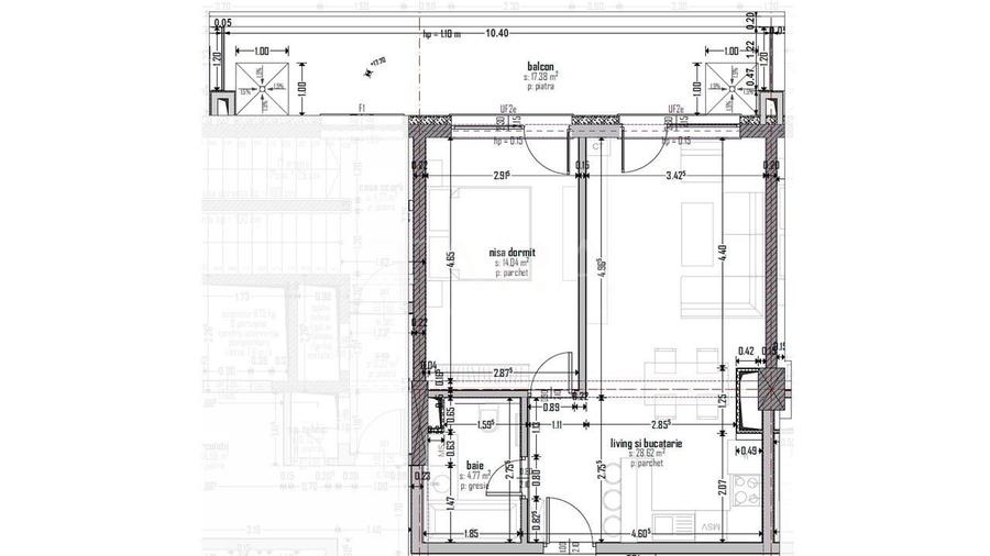 Apartament cu 2 camere semidecomandat, mobilat în Zorilor