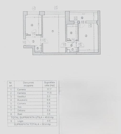 Apartament cu 2 camere semidecomandat, mobilat în Obor