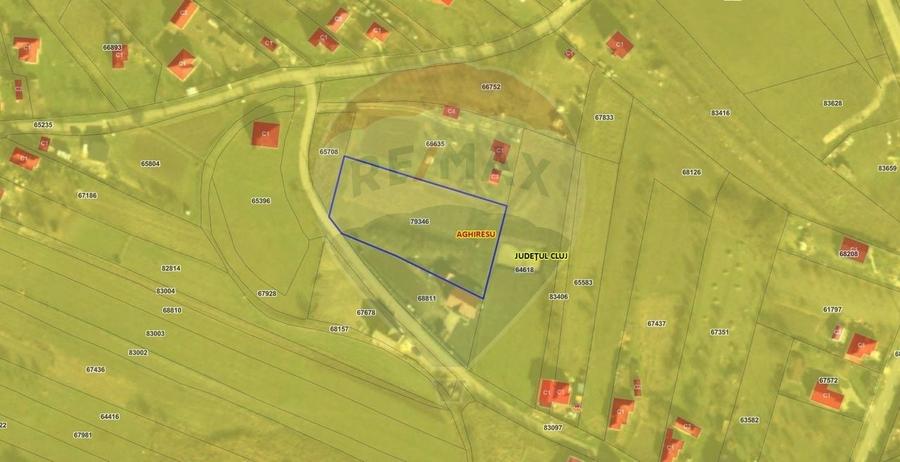 Teren Construcții intravilan de 3041 mp, în Aghireșu-Fabrici