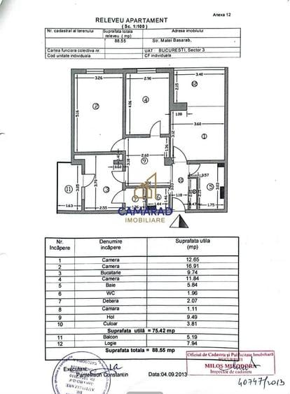 APARTAMENT 3 CAMERE - UNIRII – MATEI BASARAB | BLOC 2001 | PARCARE | BUNCAR - 19