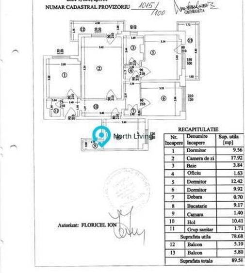 Apartament cu 4 camere decomandat, mobilat în Doamna Ghica