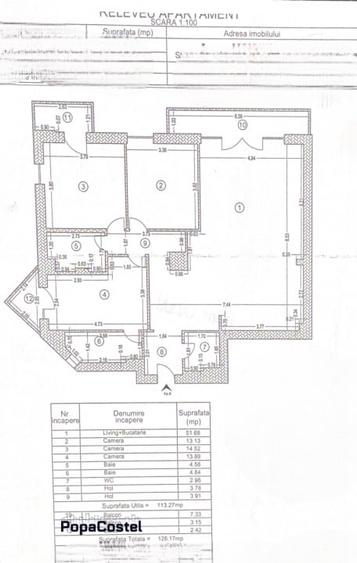 Apartament cu 4 camere decomandat, mobilat în Otopeni