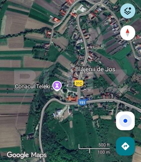 Teren Construcții extravilan de 850 mp, în Șintereag