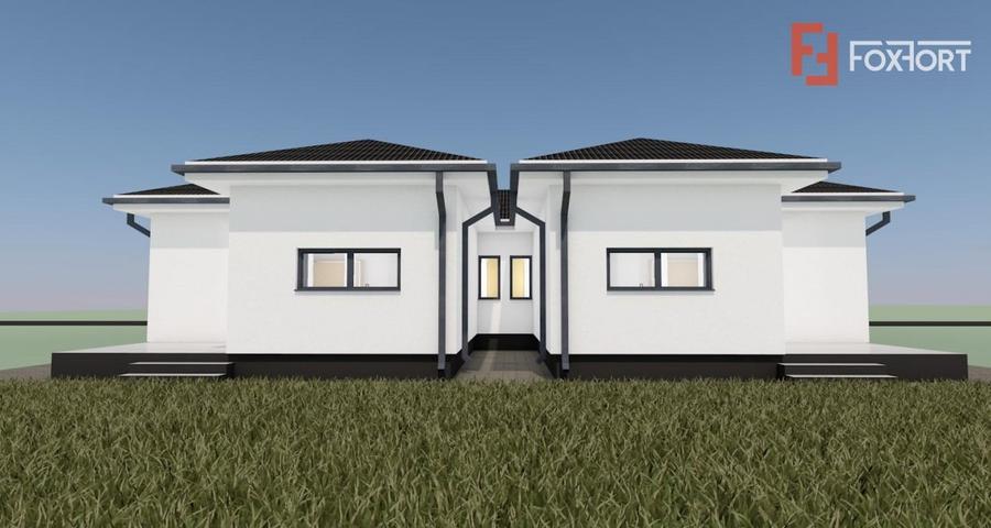 Duplex cu 4 camere cu Canalizare în Moșnița Nouă