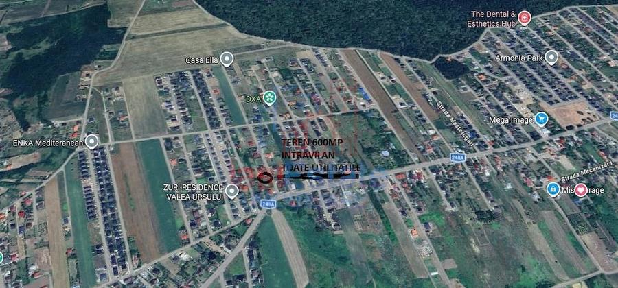Teren de 514 mp, în Valea Ursului