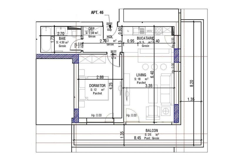 Vanzare Studio 43 mp | Balcon Generos | Predare Septembrie 2026 - 11