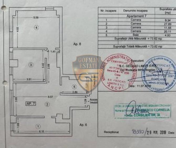 3 camere Tomis Nord Mava Mobilat Lux parcare 74mp et 1/6 bloc 2019 antiseismic - 15