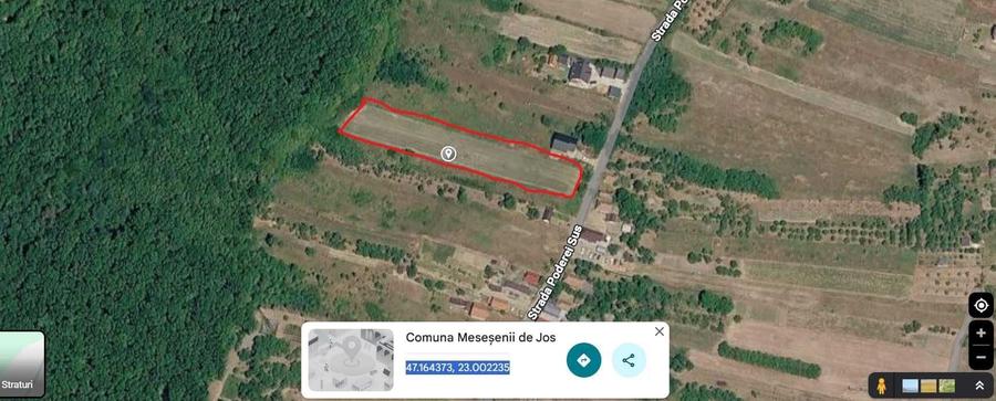 Teren de 4000 mp, în Aghireș