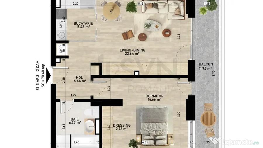 Apartament 2 camere I Gemina by the lake - Bucuresti (Bucuresti-Ilfov) - 4