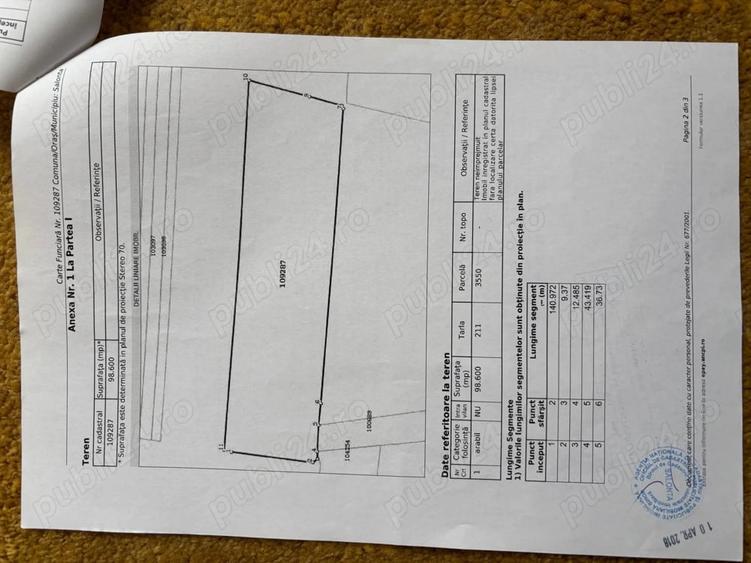 Teren de 74400 mp, în Central