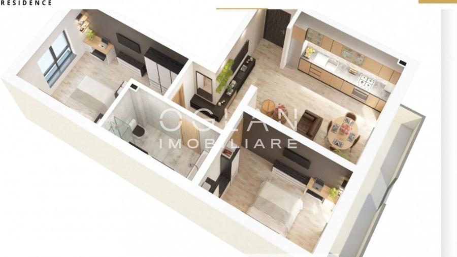 Apartament cu 3 camere decomandat în Șelimbăr