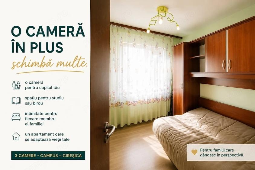 Apartament cu 3 camere semidecomandat în Tomis Nord