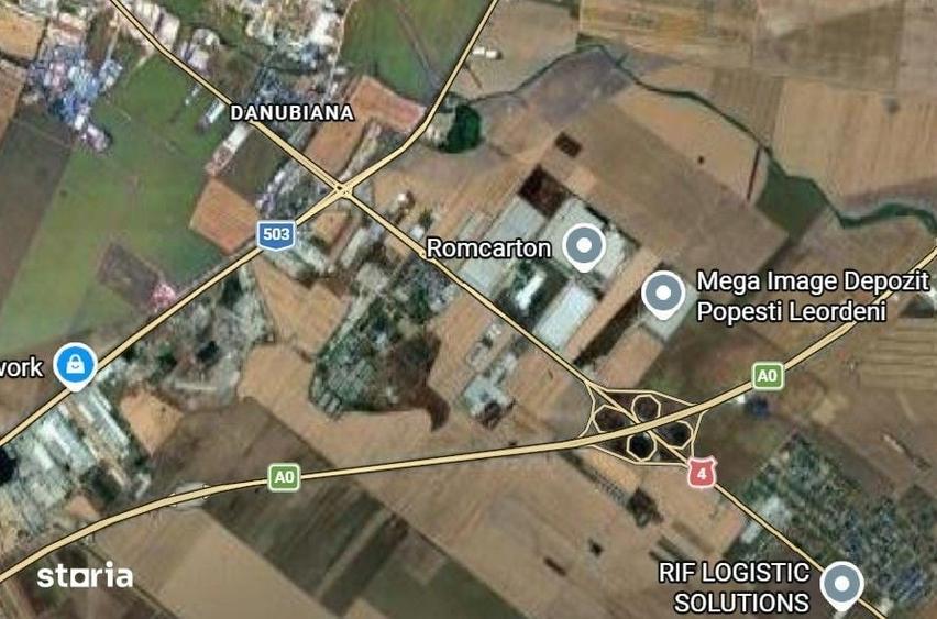 Popesti Leordeni, teren intravilan 5,5ha, deschidere 140mp la sosea - 2