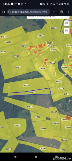 Teren de 1400 mp, în Vlădești
