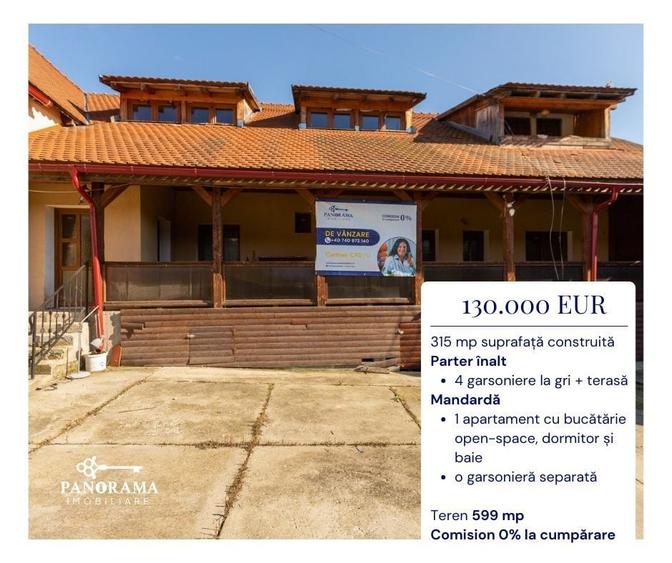 Casă individuală cu 8 camere cu Canalizare în Saschiz