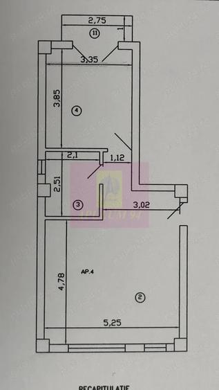 Apartament cu 2 camere decomandat în Dobroești