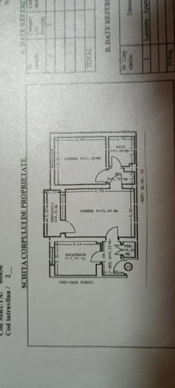Apartament cu 2 camere semidecomandat în Central