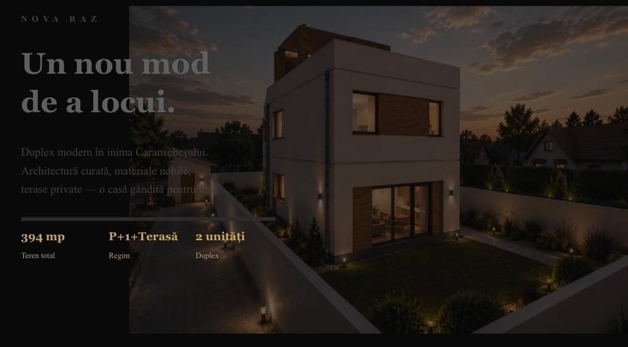 Duplex cu 2 camere cu Canalizare în Nord