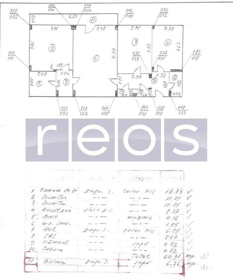 Apartament cu 3 camere semidecomandat, mobilat în Tineretului