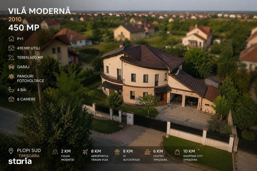 Timisoara, Calea Mosnitei, Vila Noua 450 mp, Zona Kuncz / Plopi. - 2