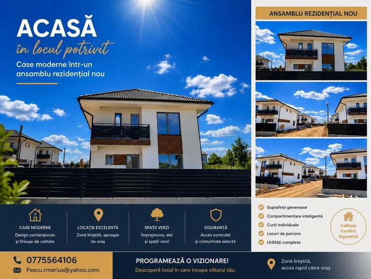 Casă individuală cu 4 camere cu Canalizare în Dragomirești-Deal