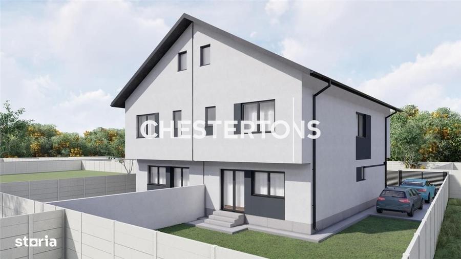 Vila individuala cuplata, in complex rezidential modern, cu 4 camere, - 2