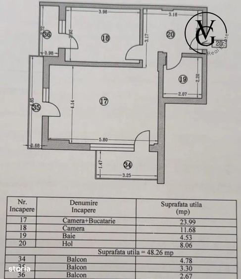 Apartament cu 2 camere decomandat în Central