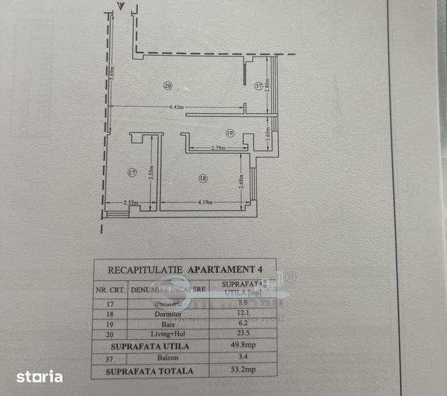 Apartament cu 3 camere în Miroslava