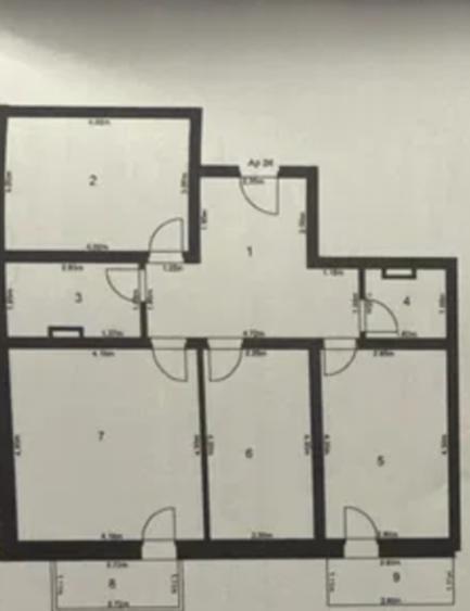 Apartament cu 3 camere decomandat în Sânpetru