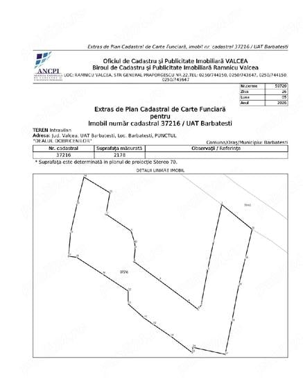 Teren de 2178 mp, în Bărbătești