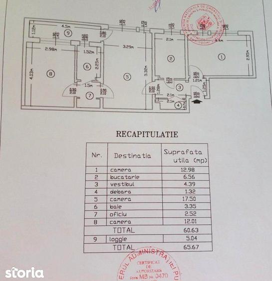 Apartament cu 3 camere în Dristor