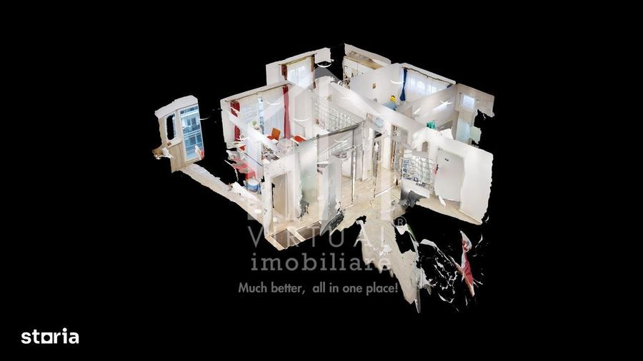 Apartament cu 3 camere, mobilat în Central