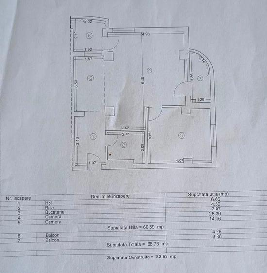 Apartament cu 2 camere în Central