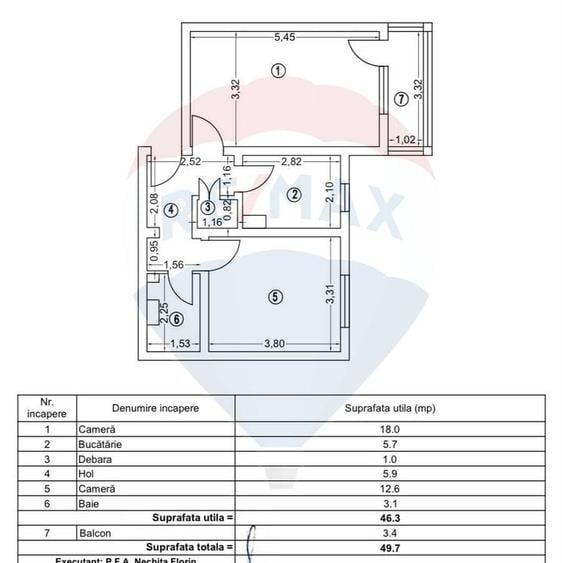 Apartament cu 2 camere de vânzare în zona ICIL Constanta - 6