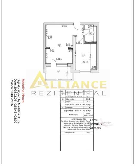 Apartament cu 2 camere în Apărătorii Patriei